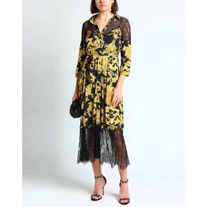 PINKO Baroque-print Lace Shirt Dress, size IT 36 (US 0)